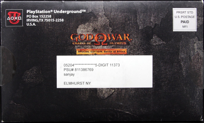 God of War Chains of Olympus demo disc - sealed